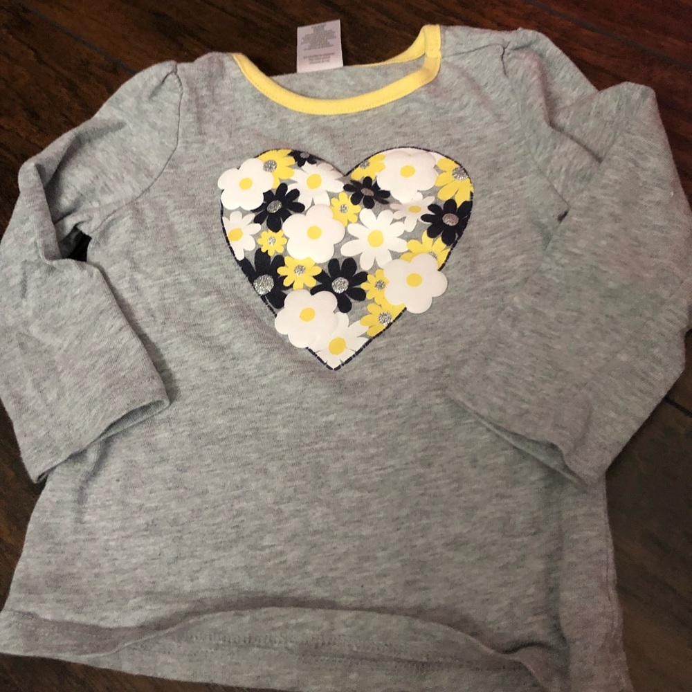 Gymboree outlet floral heart shirt